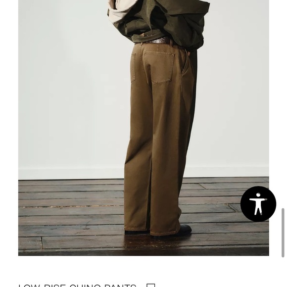 Zara NWT ladies low rise chino Pants size 29- U.S. 8 - Picture 10 of 17